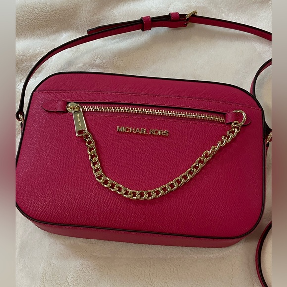 ⭐️ Michael Kors Jet Set Saffiano Crossbody Bag ⭐️ - Picture 2 of 4